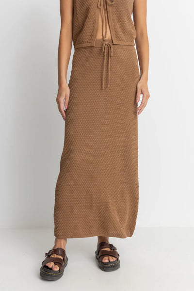 Jossie Knit Maxi Skirt - Chocolate