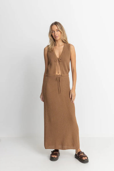 Jossie Knit Maxi Skirt - Chocolate