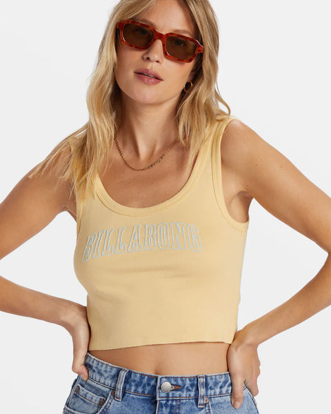 Athletic Billabong Tee - Pale Yellow