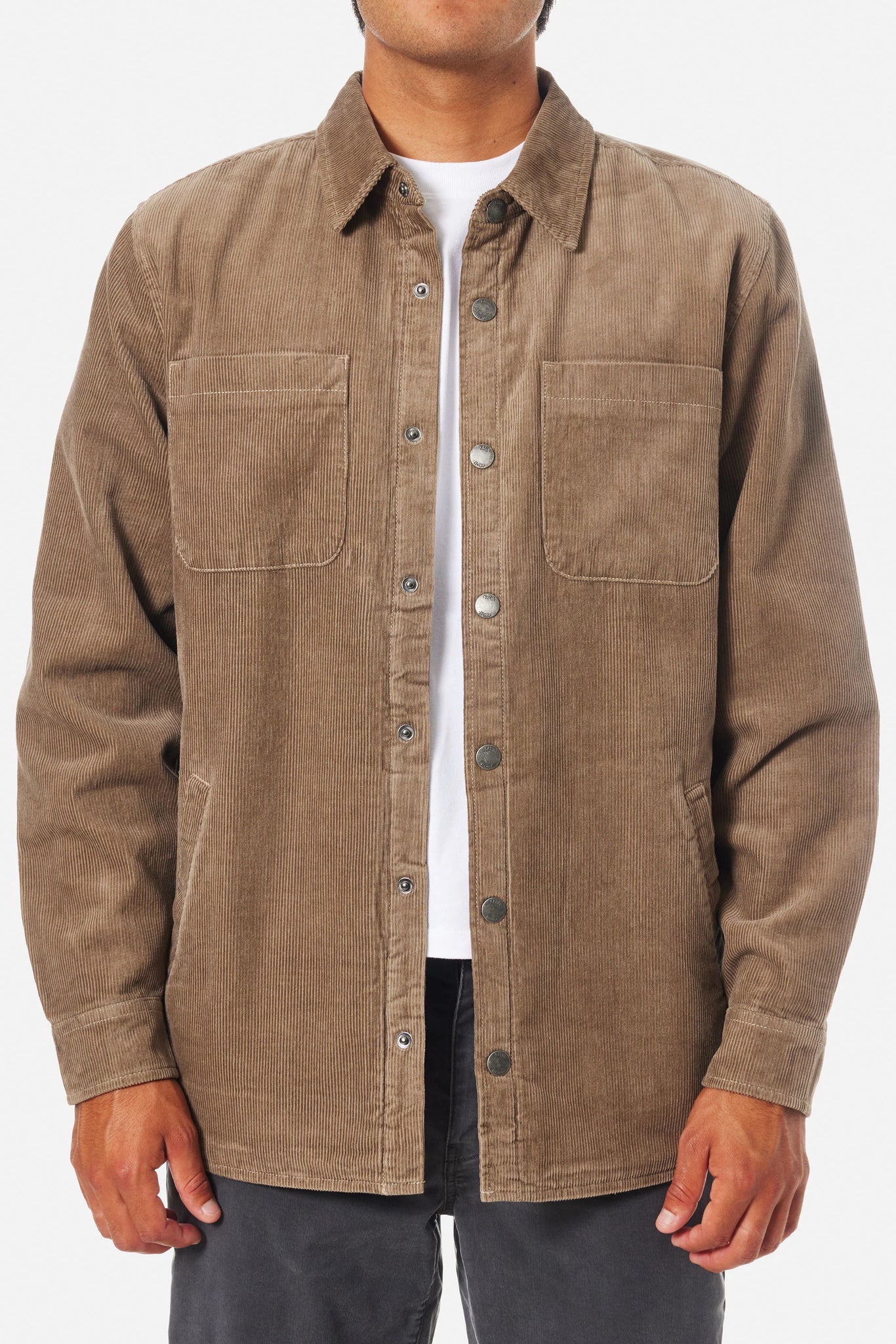 Harold Corduroy Jacket - Gray Rock