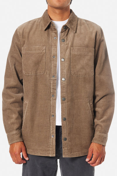 Harold Corduroy Jacket - Gray Rock