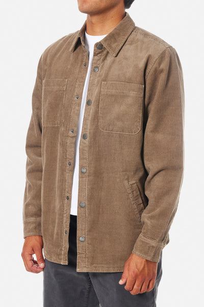 Harold Corduroy Jacket - Gray Rock