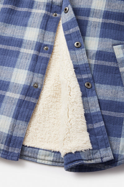 Harold Plaid Jacket - Washed Blue