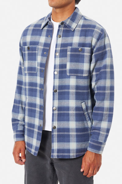 Harold Plaid Jacket - Washed Blue