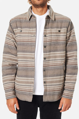 Harold Stripe Jacket - Gravel