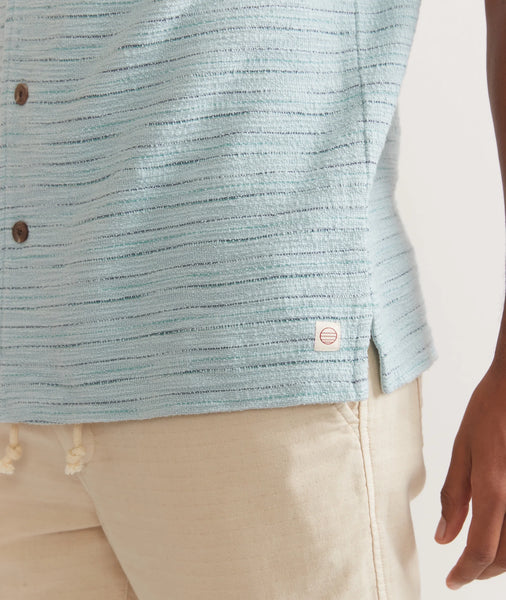 Textured Resort Shirt - Sterling Blue