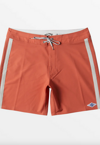 Kirra Pro Performance 17" Boardshorts - Burnt Red