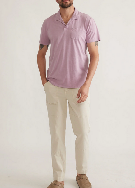 Sea Change Cotton Polo - Lavender Mist