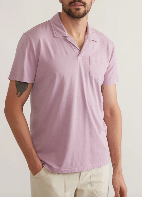 Sea Change Cotton Polo - Lavender Mist