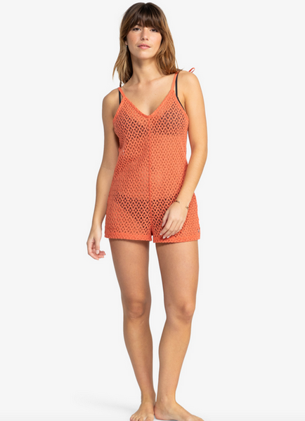 Ocean Riders Beach Jumpsuit - Brandy Apricot