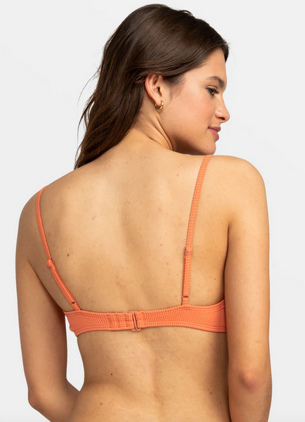 Roxy Love The Surf Knot Bikini Top - Apricot Brandy