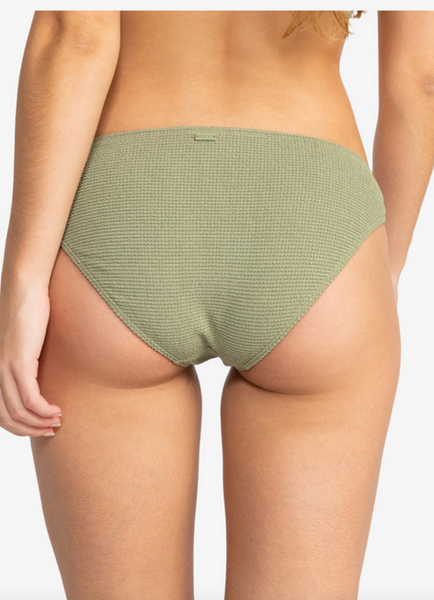 Essaouira Moderate Coverage Bikini Bottoms - Oil Green