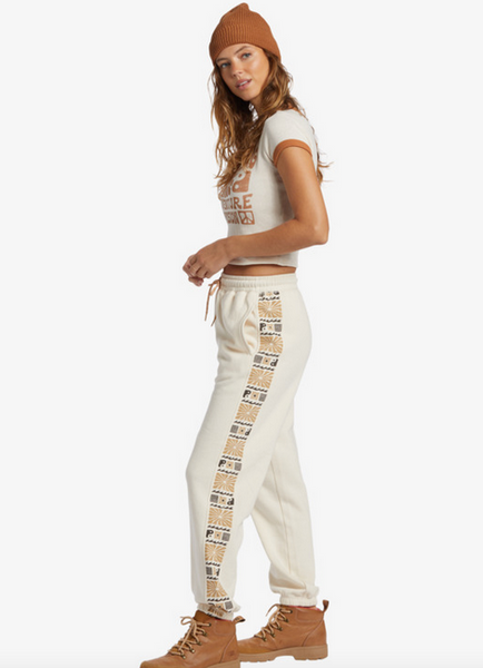 Surf Adventure Elastic Waist Sweatpants - Whitecap