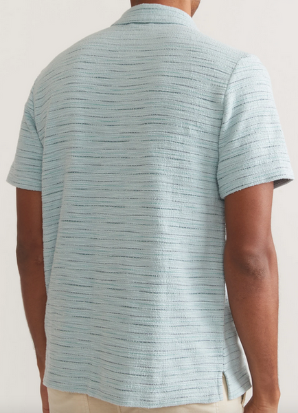 Textured Resort Shirt - Sterling Blue