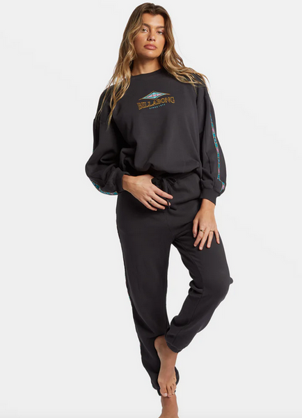 Swipe Right Kendal Crewneck Sweatshirt - Black Sands