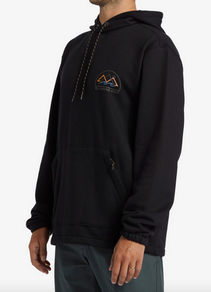 Compass Pullover Hoodie - Black