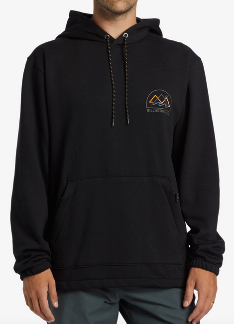 Compass Pullover Hoodie - Black