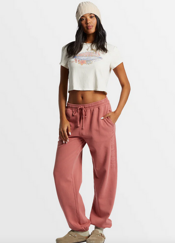 Palmin Elastic Waist Joggers - Red Clay