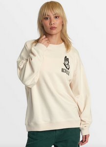 Just Floatin Crew Sweatshirt - Latte