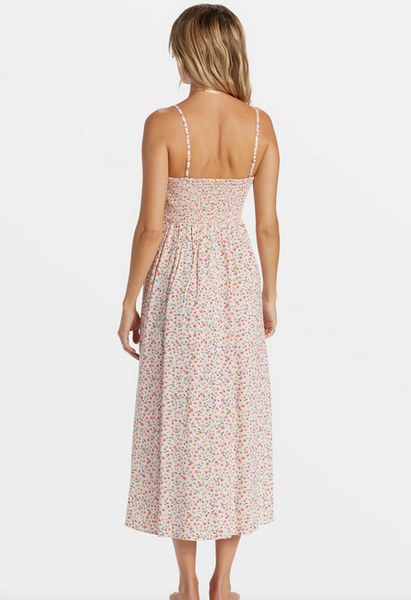 Off The Coast Midi Dress - White Cap