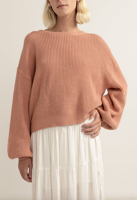 Classic Knit Jumper - Rose