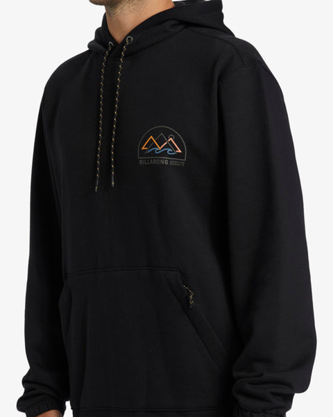 Compass Pullover Hoodie - Black