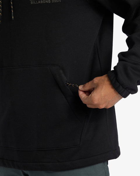 Compass Pullover Hoodie - Black