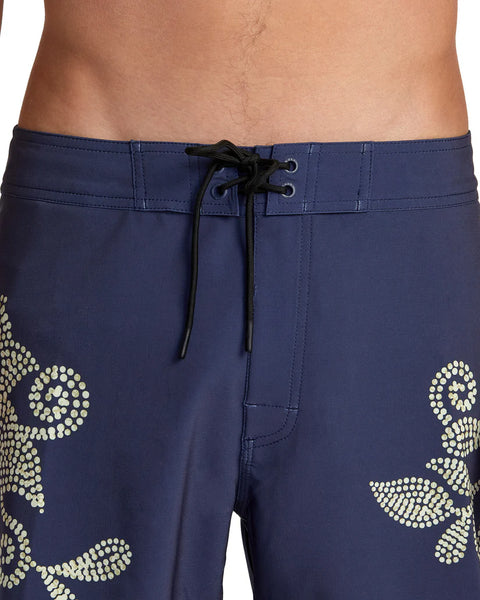 Displaced Trunk 16" Boardshorts - Moody Blue